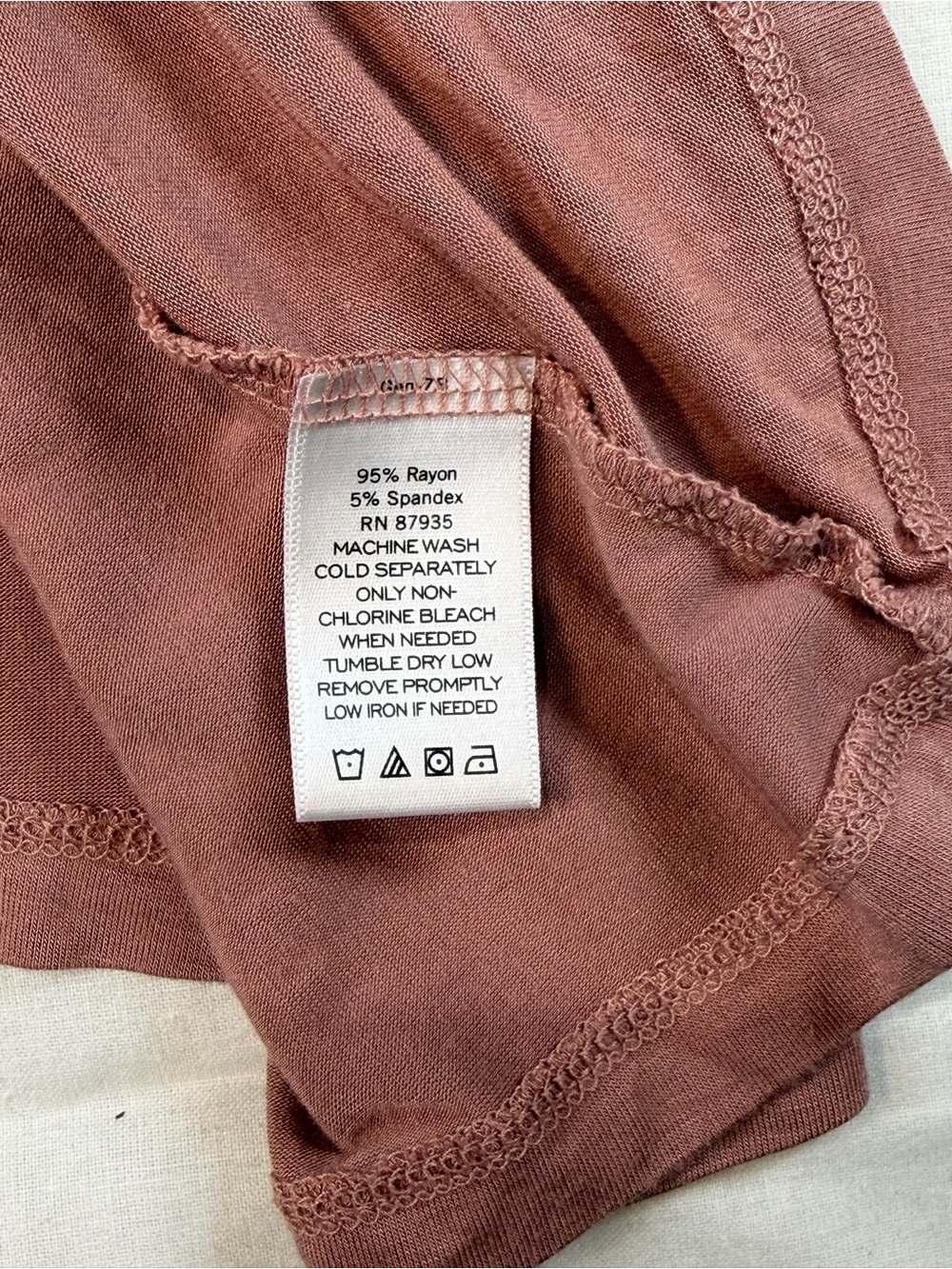 LOGO Asymmetric tunic tops. Dusty Rose and Charcoal with Sheer border - Picture 13 of 14